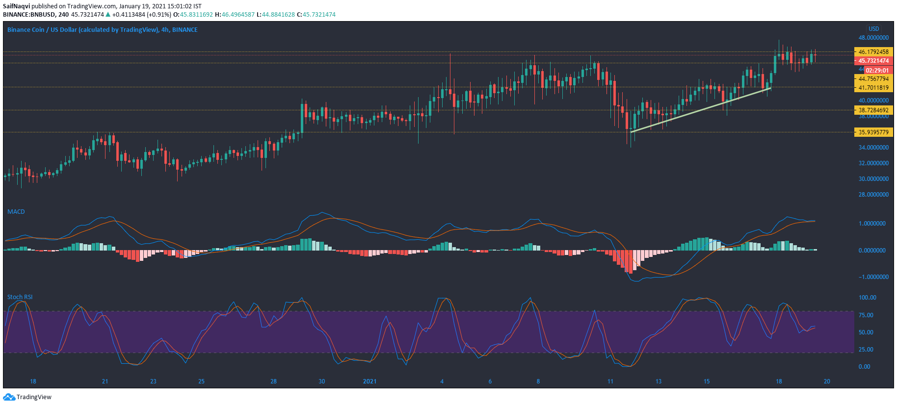 Binance Coin、Cosmos、Dash価格分析：1月19日