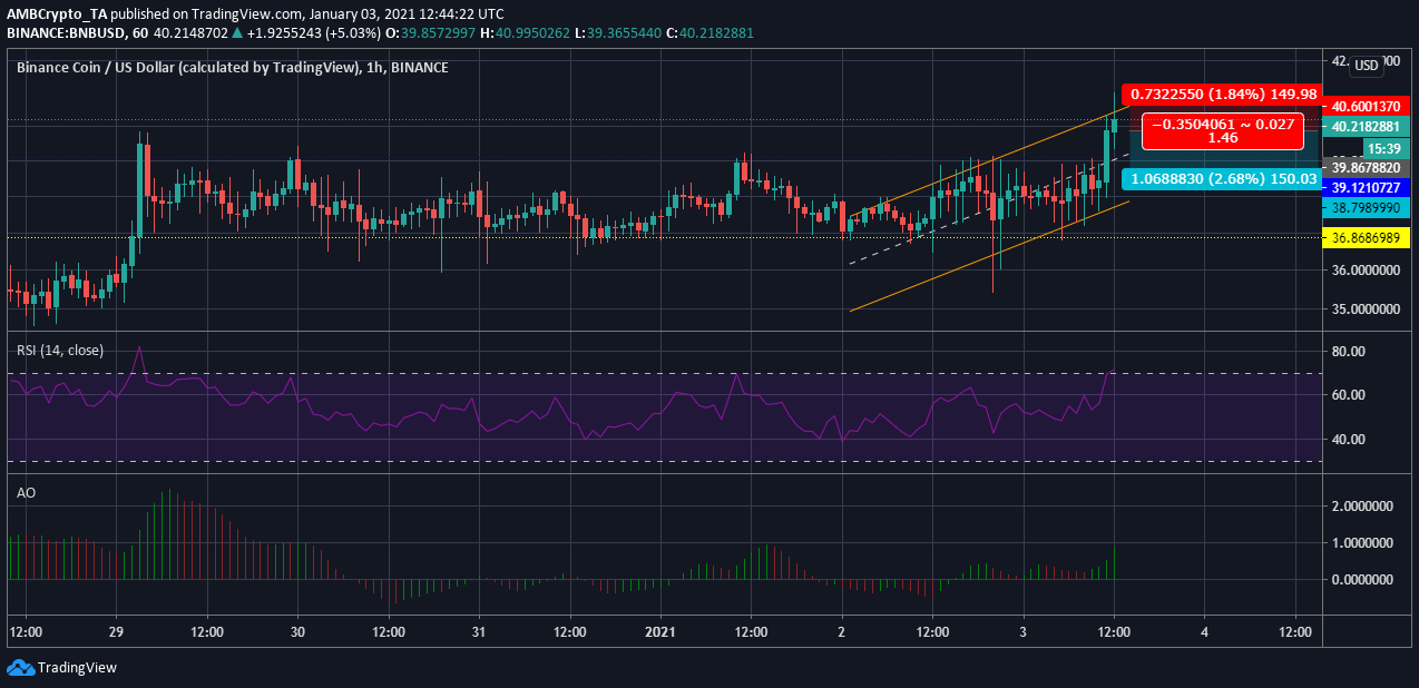 Binanceコイン価格分析：1月3日