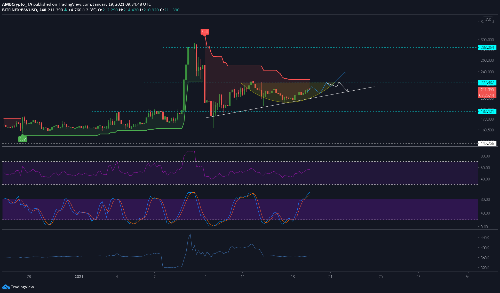 ビットコインSV価格分析：1月19日