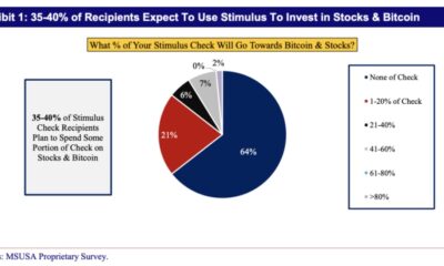 刺激の支払いから約400億ドルがビットコインに費やされる可能性があります