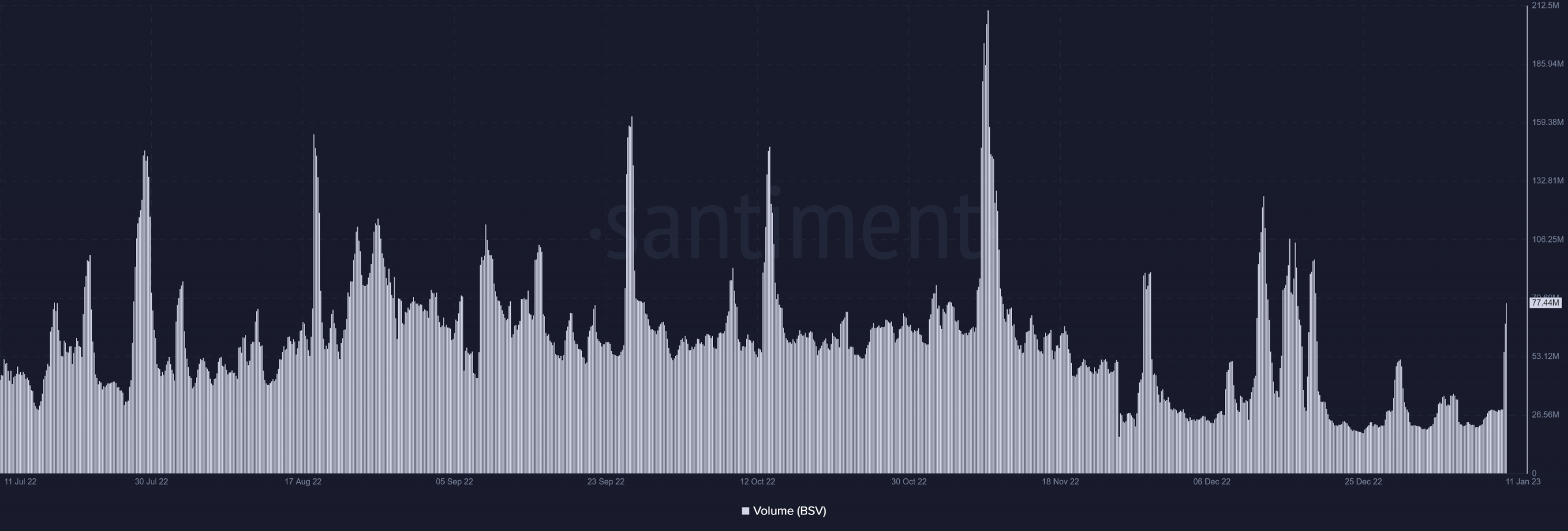 ビットコイン サトシ ビジョン ボリューム