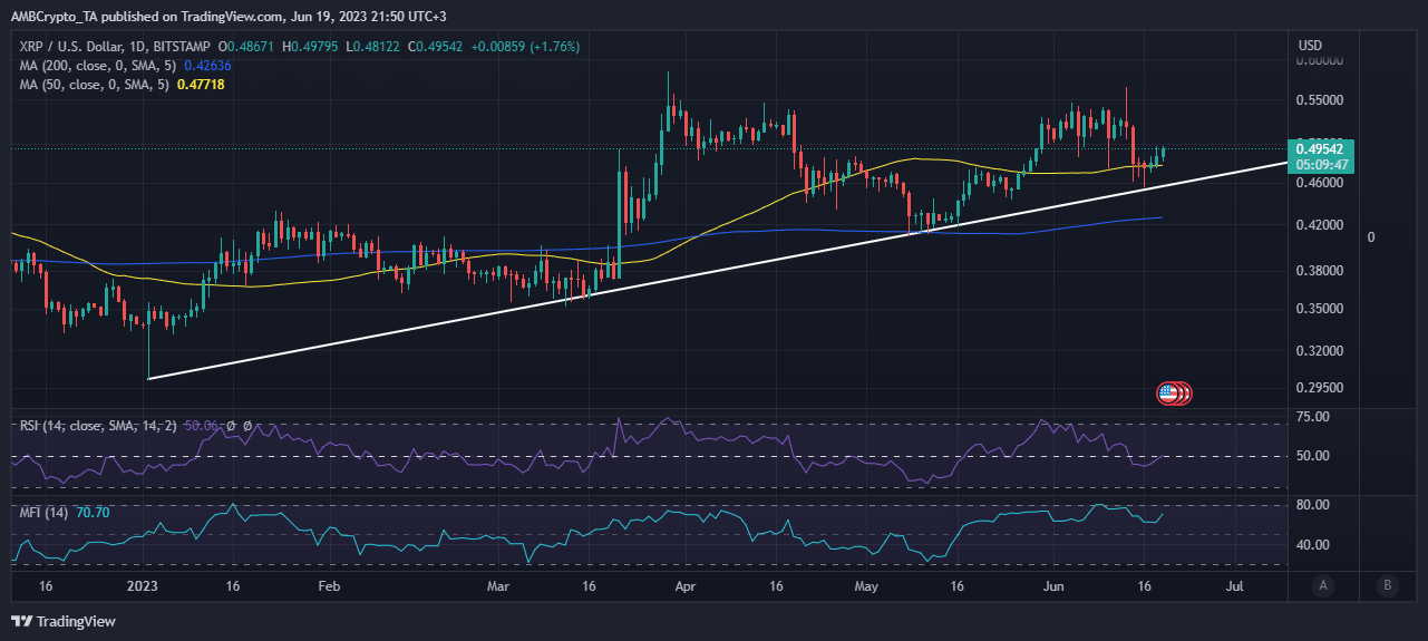 XRPの価格変動